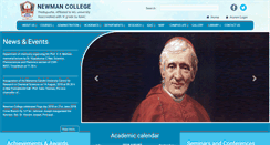 Desktop Screenshot of newmancollege.ac.in