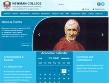Tablet Screenshot of newmancollege.ac.in